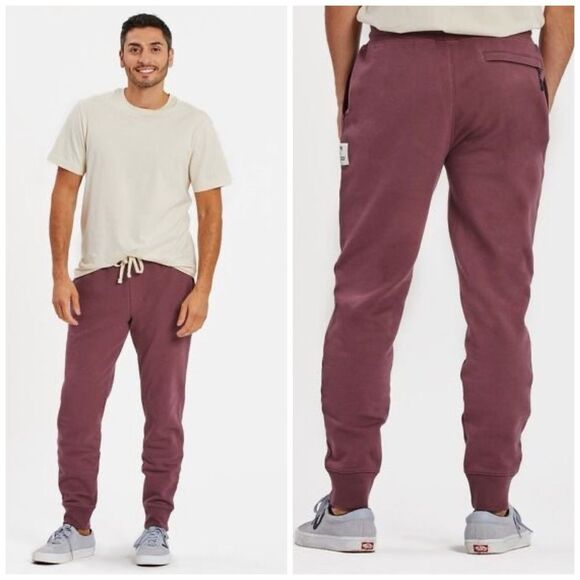 Life is Good Men's Simply True Fleece Jogger in Mahogany Brown Size XL NEW - Picture 1 of 16